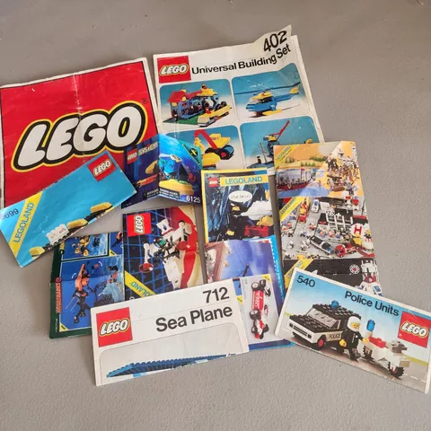 Vintage LEGO Instructions Lot - 1970s-1990s Town, Aquazone, Universal 402 712...