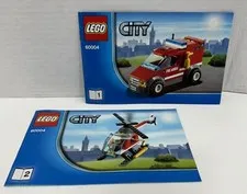 Lego City Manuals For Set 60004 Fire Station NO BRICKS