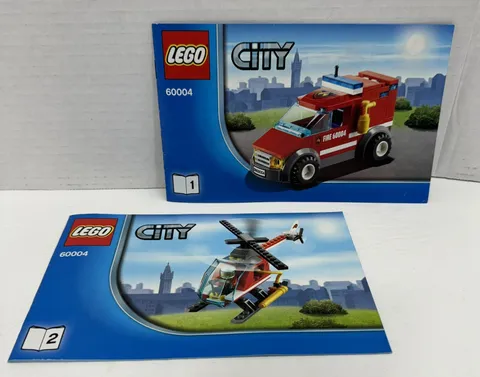Lego City Manuals For Set 60004 Fire Station NO BRICKS