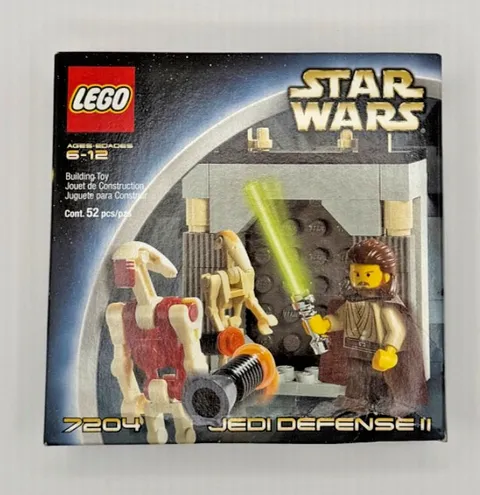 NEW SEALED LEGO Star Wars 7204 Jedi Defense II 7204 - Vintage 2002 RARE