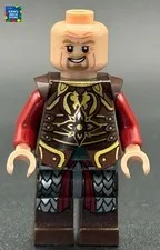 LEGO Lord of the Rings King Theoden Minifigure lor021  Set 9474 NO Helmet