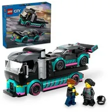 LEGO CITY: Race Car and Car Carrier Truck (60406) *peeled Damaged Box*