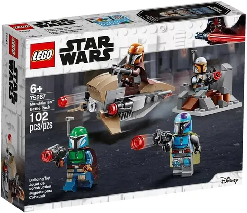 LEGO Star Wars- Mandalorian Battle Pack 75267 Space Ship  4 Minifigures 9/10 Box