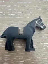 Lego Land Horse Part Minifigure Legoland Black Horse Vintage Retired