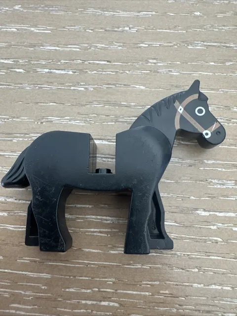 Lego Land Horse Part Minifigure Legoland Black Horse Vintage Retired