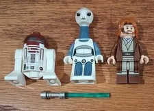 LEGO Star Wars Minifigures lot Obi-Wan Kenobi, Taun We, R4-P17 