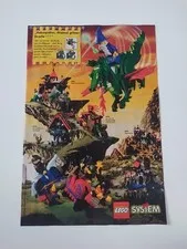 Rare Advertising Flyer Promo Sheet Lego Castle Knights 6082 6048 6086 6056 6075 1993