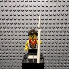 LEGO Minifigures Team GB Athlete Javelin Thrower Minifigure w/ Javelin