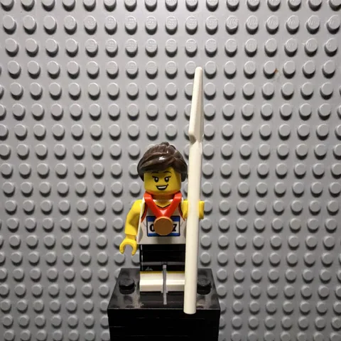 LEGO Minifigures Team GB Athlete Javelin Thrower Minifigure w/ Javelin