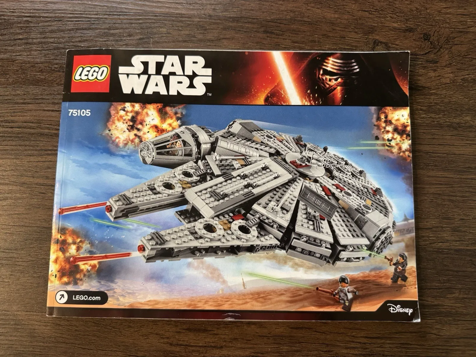 2015 Lego Star Wars Millennium Falcon 75105 Instruction Book Manual Only No BRIX