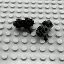 LEGO Minifigure Weapon - Black - Weapon Gun Blaster 1 x 2 x 2/3 - QTY x2