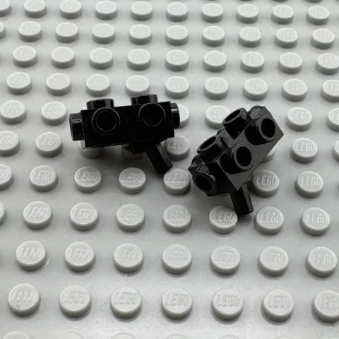 LEGO Minifigure Weapon - Black - Weapon Gun Blaster 1 x 2 x 2/3 - QTY x2