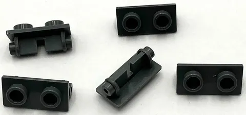 Lego 5 New Dark Bluish Gray Hinge Bricks 1 x 2 Top Plate Parts