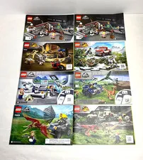 LEGO LOT OF 15 JURASSIC WORLD "MANUALS ONLY"