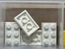 LEGO Parts - White Plate 2 x 3 - No 3021 - QTY 5