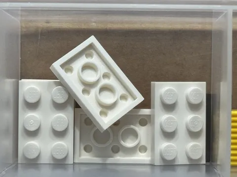 LEGO Parts - White Plate 2 x 3 - No 3021 - QTY 5
