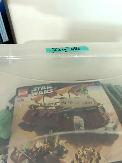 LEGO Star Wars 6210 Jabba's Sail Barge Set (Parts in Storage Bin)