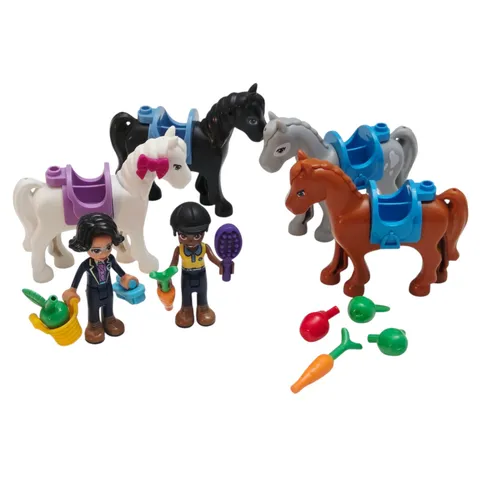 LEGO Friends Horse Show Bundle Horses Riders Ribbons Accessories Equestrian Lot