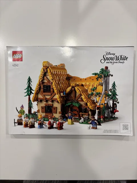 LEGO 43242 Snow White and the Seven Dwarfs Cottage Instruction Manual Only