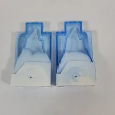 LEGO Rock Panel TRANS-MEDIUM MARBLED BLUE 2x4x6 Castle Wall Mountain Lot 47847