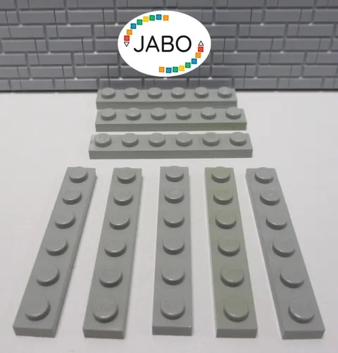 (J8/2/1) LEGO 8 x 3666 flat plate 1x6 old light grey