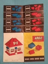 Rare Vintage LEGO SYSTEM 280-281-282-283 Instruction Manual '50s '60s (good)
