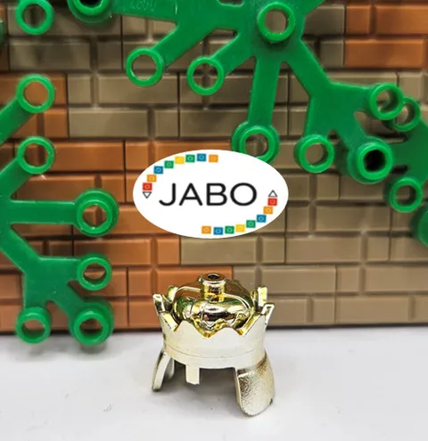 ( S12 / 10 / 24 ) LEGO 71015 Headgear Helmet Crown Crown Chrome Gold