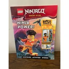 NIB LEGO Ninjago Dragons Rising Ninja Power Bricktivity Activity Book Minifigure