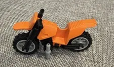 Lego City Motorcycle for Minifigures: Orange Dirt Bike