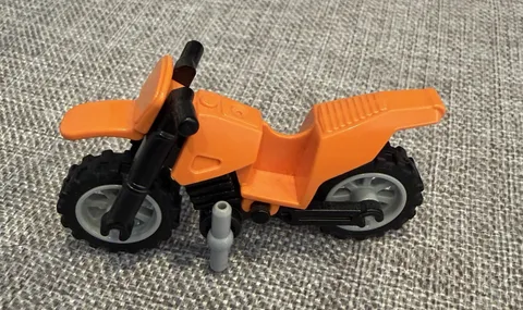 Lego City Motorcycle for Minifigures: Orange Dirt Bike