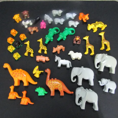 Lego DUPLO Animal Dinosaur Lot Elephant Cat Dog Alligator Monkey Giraffe Farm