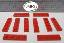 (J7/4/8) LEGO 10x3710 Plate Flat 1x4 Red