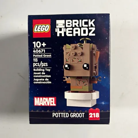 LEGO BrickHeadz Marvel Potted Groot 40671 Complete Set 113 pcs Age 10+