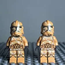 LEGO Star Wars Lot of (2) Geonosis Clone Trooper Minifigure SW0606 - 3H