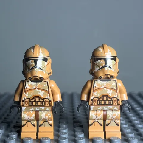 LEGO Star Wars Lot of (2) Geonosis Clone Trooper Minifigure SW0606 - 3H