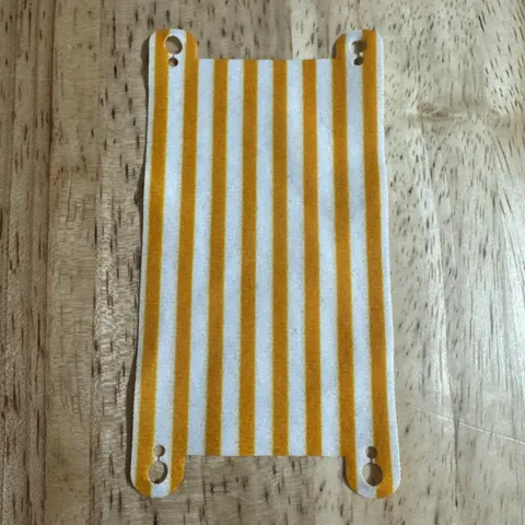 LEGO CLOTH AWNING 9X11 BRIGHT LIGHT ORANGE STRIPES PATTERN #26243 #31052