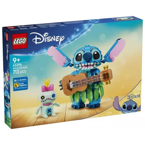 LEGO Disney Stitch & Scrump Set 43296 Lilo & Stitch Buildable Figures 713pc