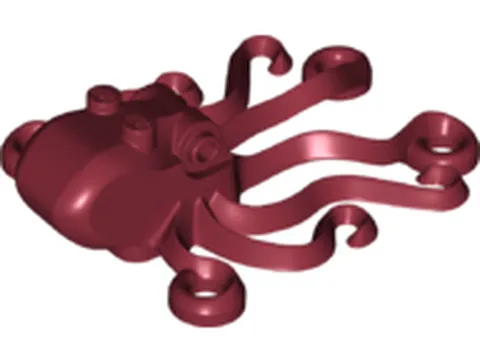 LEGO Dark Red Octopus 6086 Used Genuine