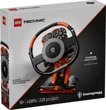 LEGO Technic Koenigsegg Sadair's Spear Steering Wheel 40894 228pcs 18+