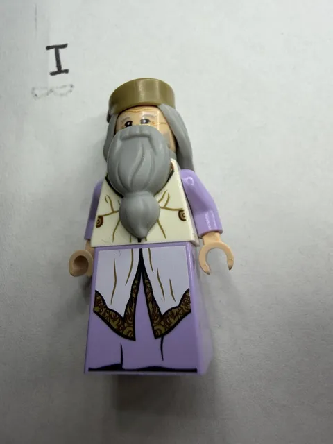 LEGO Harry Potter Minifigure Albus Dumbledore - Lavender Robe (Genuine)