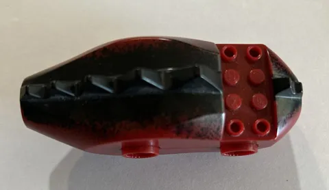 Lego Animal Dragon Torso Piece Only Black & Dark Red Fantasy Era - 7093