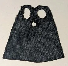 LEGO BLACK Minifigure CAPE ONLY Standard Spongy Stretchable Piece Part # 19888