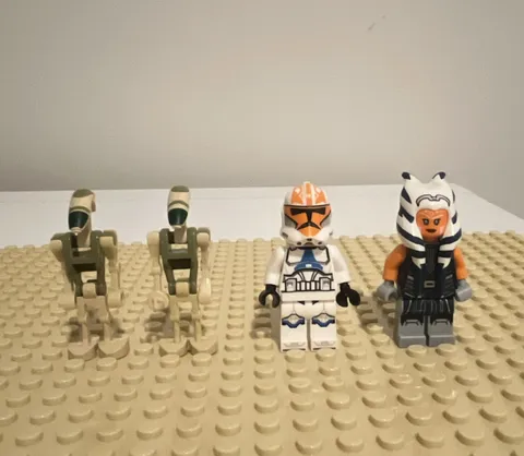 LEGO Star Wars Ahsoka Tano Clone Trooper Minifigures Lot w/ Driver Battle Droids