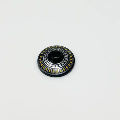 4740pb041 LEGO Dish Inverted 2x2 Radar B. L. Orange Ring Silver Radial Pattern