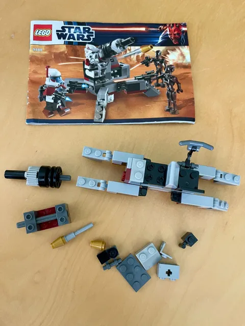 LEGO Star Wars 9488 Elite Clone Trooper Battle Pack AV-7 Cannon For Parts