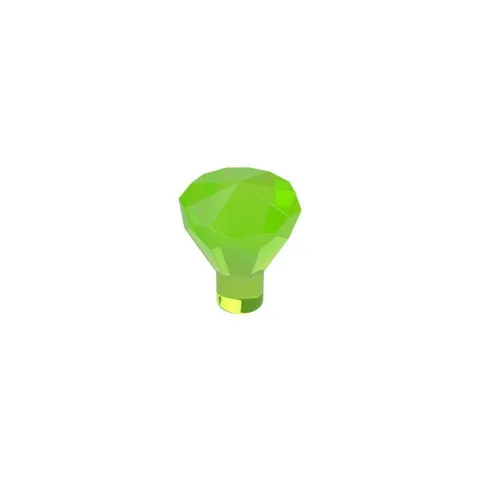 LEGO 24x Trans-Bright Green Rock 1 x 1 Jewel 24 Facet inv.640
