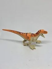 LEGO Atrociraptor Minifigure Dinosaur Raptor Orange Back Brown Stripes 76948