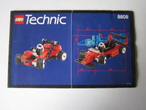 Lego Technic Building Instructions Instruction 8808 Race Car