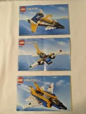Lot of 3 Manuals Lego CREATOR Instruction Manuay Only 31042  paper booklet 