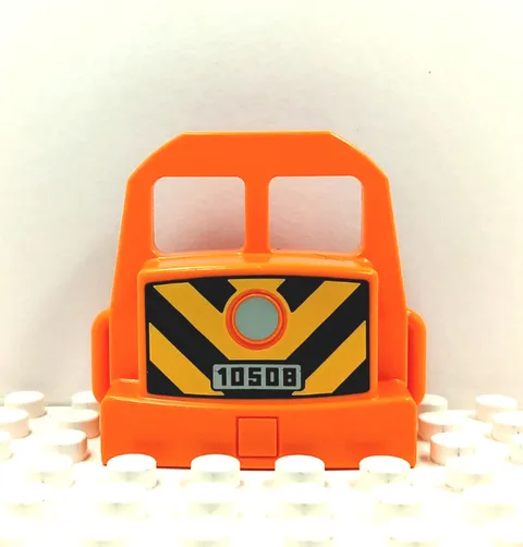 Lego Duplo Item Electric Train Face orange/yellow/black